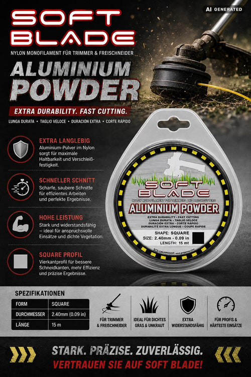 Trimmer-Faden Aluminium